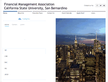 Tablet Screenshot of csusbfma.com